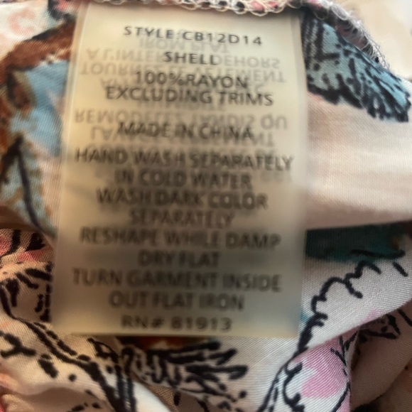 Leena New York Studio boho brown black and cream lightweight cotton skirt - Picture 8 of 9